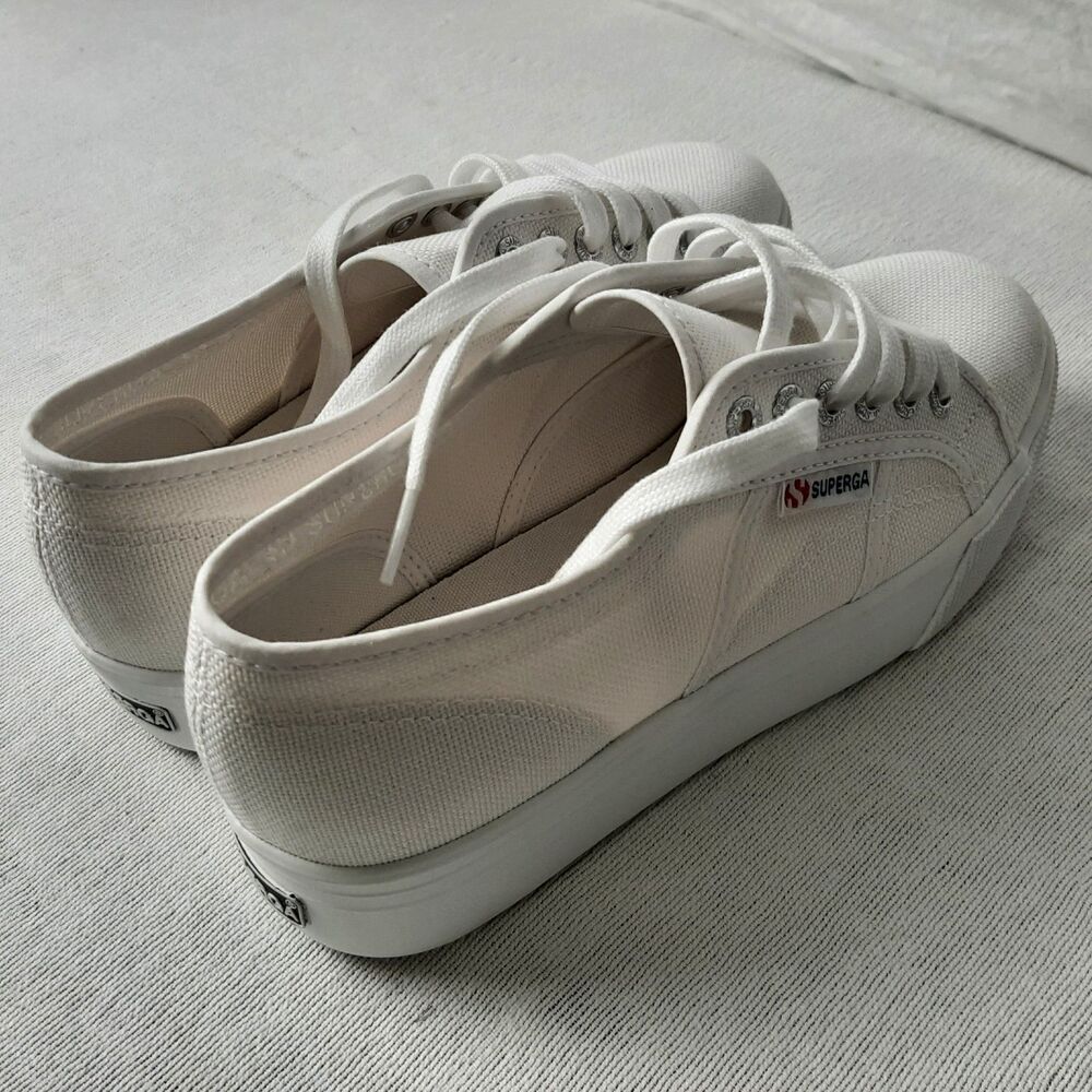 Superga 2750 Cotu Classic S0001L0-901 Size 7 Mens 8 1/2 Womens White Canvas Shoe